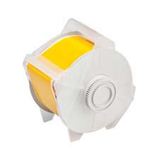 Repositionable MultiPurpose Vinyl Label Tape for GlobalMark Printer  225" Yellow