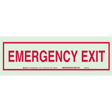 Brady Part: 80273 | BradyGlo Emergency Exit Sign | BradyID.com