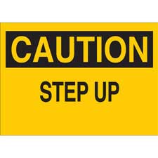 CAUTION Step Down Sign | Brady | BradyCanada.ca