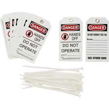 Hand Off Tagging Tags: DANGER: HANDS OFF DO NOT OPERATE SIGNED BY: DATE: - Brady Part ...