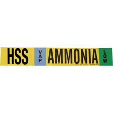 HSS VAP AMMONIA LOW Pipe Marker