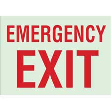 BradyGlo Emergency Exit Sign | Brady | BradyID.com