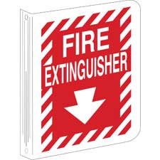 Polyester Brady 119795 Fire Emergency and Disaster Sign 10 x 14 x 0.006 Self-Sticking Black/Red/White 
