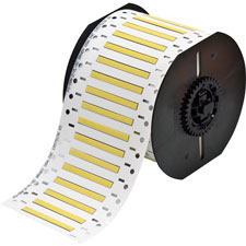 PermaSleeve Fluid Resistant Heat Shrink Labels 332" Dia for B33 Printers  2" Yellow