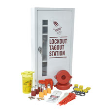 Starter Lockout Tagout Cabinet Kit with 6 Padlocks - Brady Part: LC517E ...