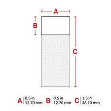 Brady Part: M6-29-427-BL | 173794 | Self-Laminating Vinyl Brady Part: M6-29-427-BL | 173794 | Self-Laminating Vinyl