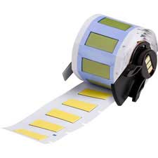 PermaSleeve Heat Shrink Wire and Cable Labels for M6 M7 Printers  025" Dia x 1" Yellow