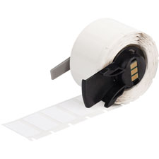 Brady PTLTB-498-375 TLS 2200 And TLS PC Link 30' Height 0.375 Width B-498 Repositionable Vinyl Cloth White Color Terminal Block Marker 