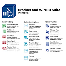BradyPrinter i3300 with Brady Workstation Product and Wire