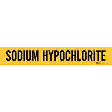 SODIUM HYPOCHLORITE Pipe Marker