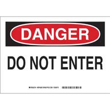 DANGER Do Not Enter Sign - Brady Part: SP428D | Brady | BradyCanada.ca