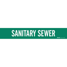 SANITARY SEWER Pipe Marker | Brady | BradyID.com