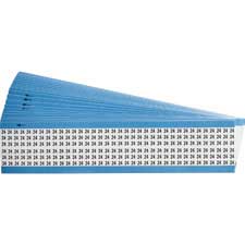 Numerical Legend Vinyl Cloth Wire Marking Cards | Brady | BradyID.com