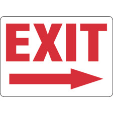 EXIT and Right Arrow Sign - Brady Part: SV404E | Brady | BradyID.com