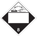 Corrosive 8 Placard - Brady Part: 09104 | Brady | BradyCanada.ca