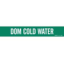 DOMESTIC COLD WATER Pipe Marker sku:103553