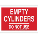 Empty Cylinders Do Not Use Sign sku:103853
