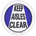 KEEP AISLES CLEAR ToughStripe Floor Sign