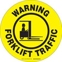 WARNING FORKLIFT TRAFFIC ToughStripe Floor Sign sku:104512