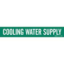 COOLING WATER SUPPLY Polyester Pipe Markers sku:106092-PK