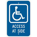 Handicap Access At Rear Sign - Brady Part: 113314 | BradyID.com