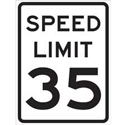 Speed Limit 35 Sign sku:115643