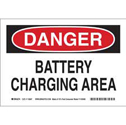 DANGER Battery Charging Area Sign