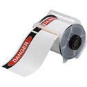 All Weather Permanent Adhesive Vinyl Labels, Pre-printed Header, for GlobalMark Printer sku:121551