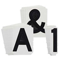 8" ToughStripe Black Numbers and Letters