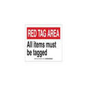 5S Red Tag Area Red Tag Area Sign MRTG568