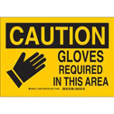 CAUTION Gloves Required In This Area Sign sku:124292