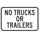 No Trucks Or Trailers Sign sku:124455