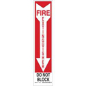 Fire Extinguisher Do Not Block Sign sku:124565