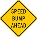Speed Bump Ahead Sign sku:124583