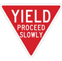 YIELD Proceed Slowly Sign sku:124611