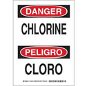 Bilingual DANGER Chlorine Sign sku:125151