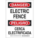 Bilingual DANGER Electric Fence Sign sku:125199
