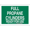 Full Propane Cylinders Ready For Use Sign sku:125685