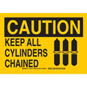 CAUTION Keep All Cylinders Chained Sign
