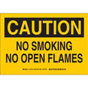 CAUTION No Smoking No Open Flames Sign sku:128100