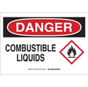 DANGER Combustible Liquids Sign sku:131803