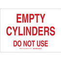 Empty Cylinders Do Not Use Sign sku:131895