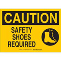 CAUTION Safety Shoes Required Sign