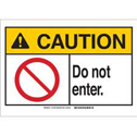CAUTION Do Not Enter. Sign sku:143731