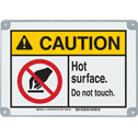 ToughWash CAUTION Hot Surface. Do Not Touch. Sign