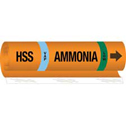 HSS VAP AMMONIA LOW Pipe Marker