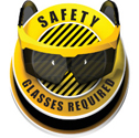 Safety Glasses Required 3D Floor Sign sku:150167