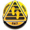 Pedestrian Traffic Only 3D Floor Sign sku:150168