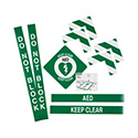 AED Floor Marking Kit with Sign and Border sku:178550