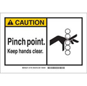 CAUTION Pinch Point. Keep Hands Clear. Sign sku:83883